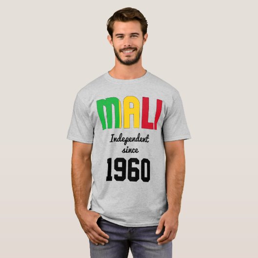 Mali Flag Independence Celebration T-Shirt (Vorne ganz)