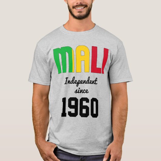 Mali Flag Independence Celebration T-Shirt (Vorderseite)