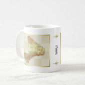 Mali Flag + Karte Tasse (Vorderseite Links)