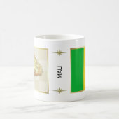 Mali Flag + Karte Tasse (Mittel)