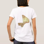 Mali Flag + Karte + Text-T - Shirt (Rückseite)