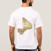 Mali Flag + Karte + Text-T - Shirt (Rückseite)