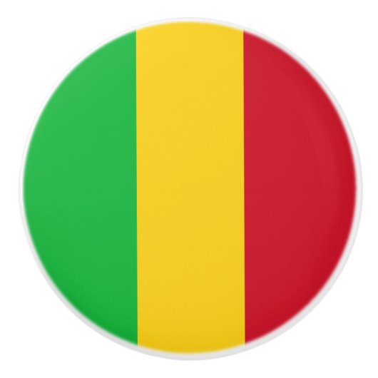 Mali Flag Keramikknauf (Vorderseite)