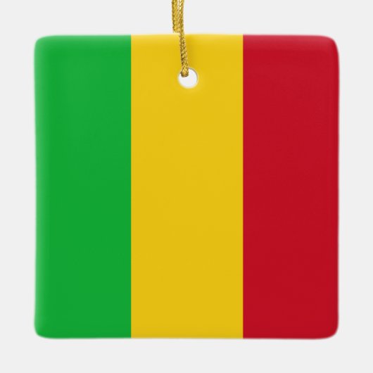 Mali Flag Keramikornament (Vorderseite)