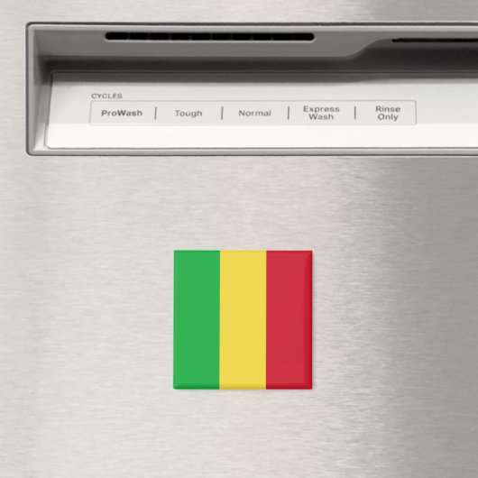 Mali Flag Magnet (In Situ (Geschirrspüler))