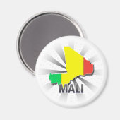 Mali Flag Map 2.0 Magnet (Vorderseite/Rückseite)