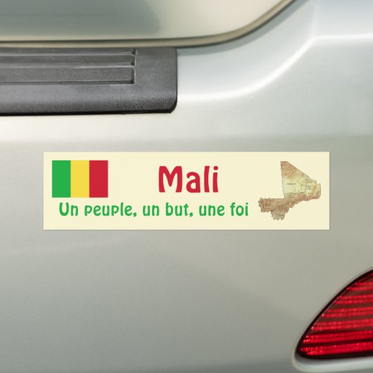 Mali Flag + Map Autoaufkleber (Auf Auto)