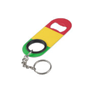 Mali Flag Mini Flaschenöffner (Rückseite Schrägansicht)
