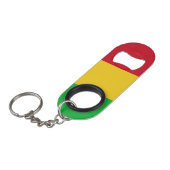 Mali Flag Mini Flaschenöffner (Vorderseite Schrägansicht)