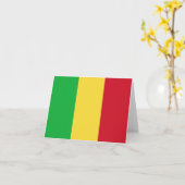 Mali Flag Notecard Karte (Gelbe Blume)