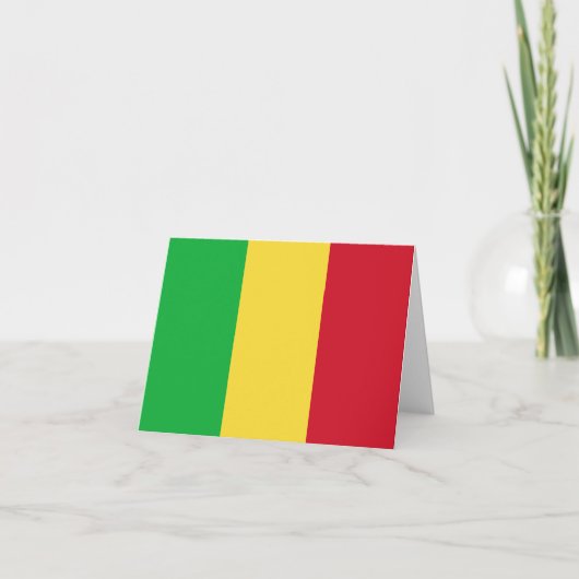Mali Flag Notecard Karte (Vorderseite)