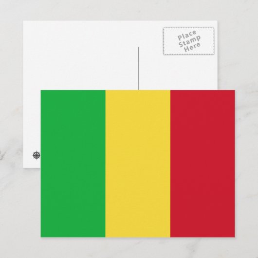 Mali Flag Postcard Postkarte (Vorne/Hinten)