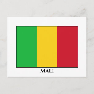Mali Flag Postkarte