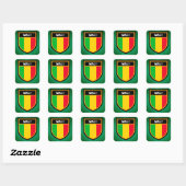 Mali Flag Quadratischer Aufkleber (Blatt)