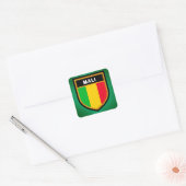 Mali Flag Quadratischer Aufkleber (Umschlag)