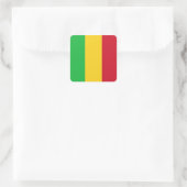 Mali Flag Quadratischer Aufkleber (Tasche)