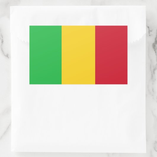 Mali Flag Rechteckiger Aufkleber (Tasche)