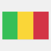 Mali Flag Rechteckiger Aufkleber (Vorderseite)