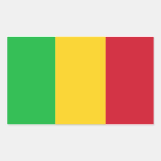 Mali Flag Rechteckiger Aufkleber (Vorderseite)