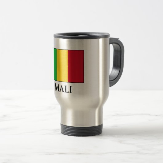 Mali Flag Reisebecher (VorderseiteRechts)
