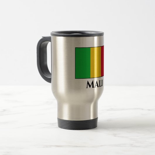 Mali Flag Reisebecher (Vorderseite Links)