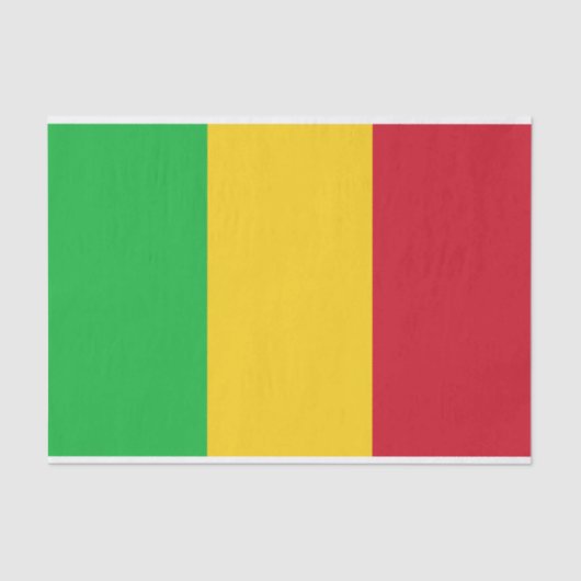 Mali Flag Seidenpapier (Vorderseite)