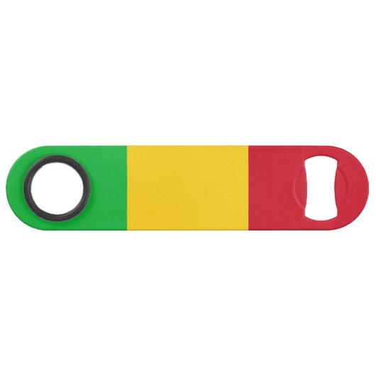 Mali Flag Speed Flaschenöffner (Vorderseite (Horizontal))