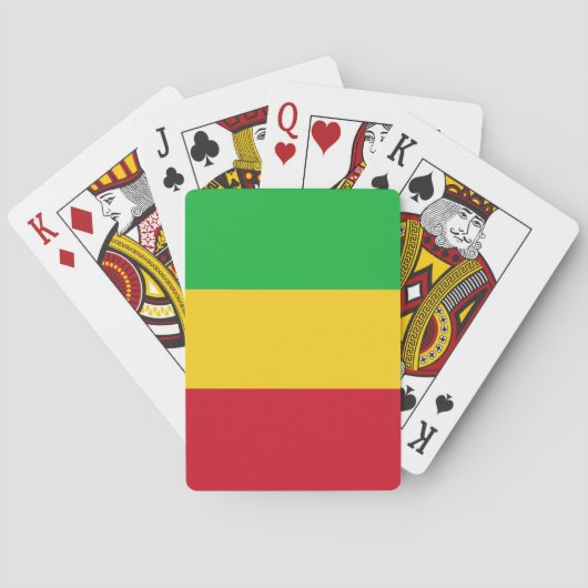 Mali Flag Spielkarten (Rückseite)