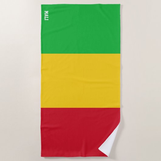 Mali Flag Splendid Patriotic Strandtuch (Vorderseite)