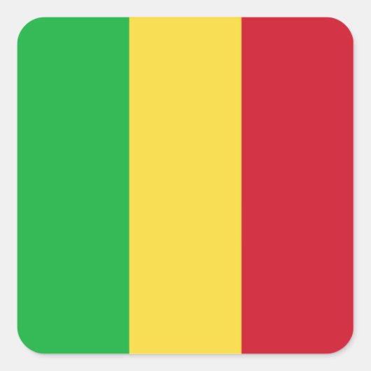 Mali Flag Sticker (Vorderseite)