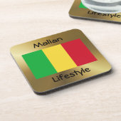 Mali-Flag+Text-Untersetzer Untersetzer (Linke Seite)