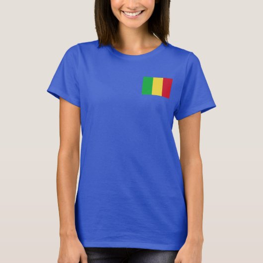 Mali Flag und Map dk T - Shirt (Vorderseite)