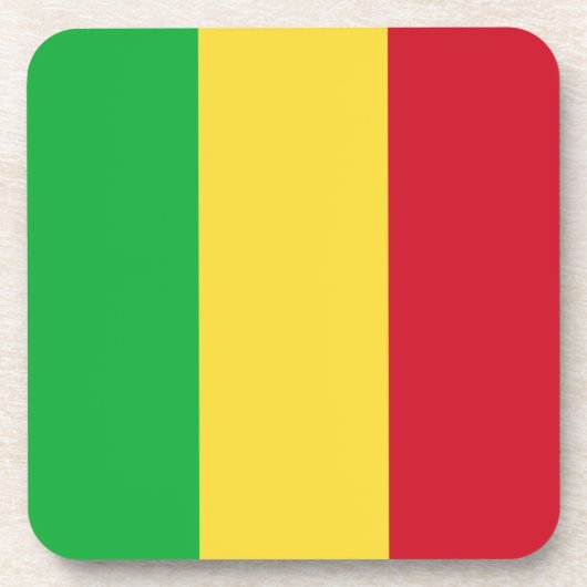 Mali Flag Untersetzer (Vorderseite)