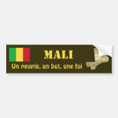 Mali-Flagge + Karten-Autoaufkleber Autoaufkleber (Vorne)