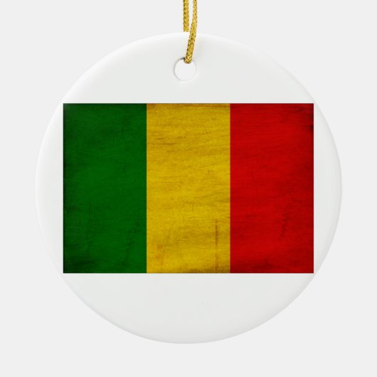 Mali-Flagge Keramik Ornament (Vorne)