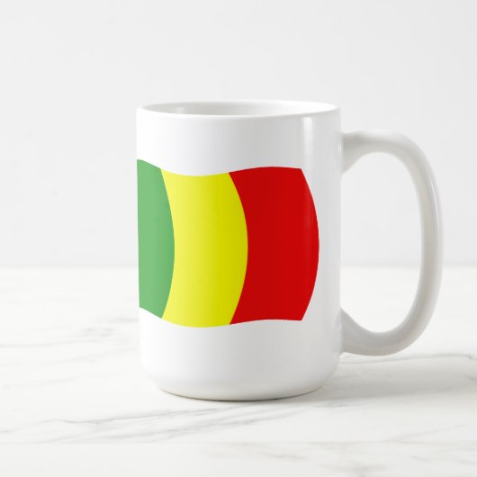 Mali-Flagge-Tasse Kaffeetasse (Rechts)