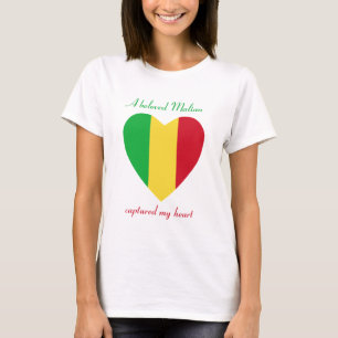 Mali-Flaggen-Herz-T-Shirt T-Shirt