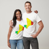 Mali-Flaggenkarte T-Shirt (Unisex)
