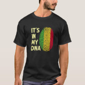 Mali in meinem DNA-Mali-Flag-Team Mali T-Shirt (Vorderseite)