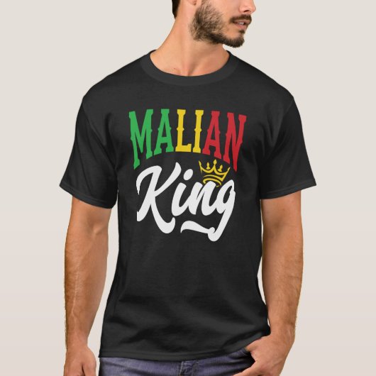 Mali King Mali Mali mali Flagge T-Shirt (Vorderseite)