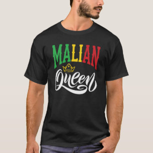 Mali-Königin Mali Mali-Mali-Flagge T-Shirt