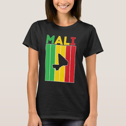 Mali-Landesgrenzen T-Shirt (Vorderseite)