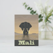 Mali Landschaft Vintage Reiseplakat Postkarte (Stehend Vorderseite)