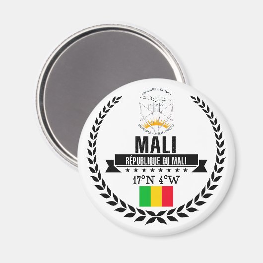 Mali Magnet (Vorderseite/Rückseite)