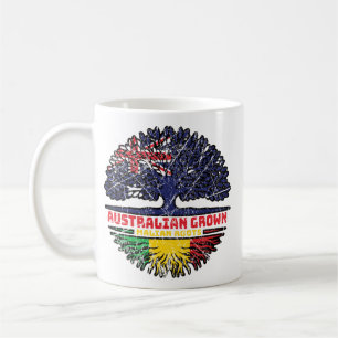 Mali Malian Australia Tree Roots Flag Kaffeetasse