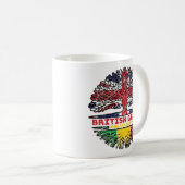 Mali Malian British Uk Tree Roots Flag Kaffeetasse (VorderseiteRechts)