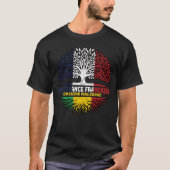Mali Malian France Tree Roots Flag T-Shirt (Vorderseite)