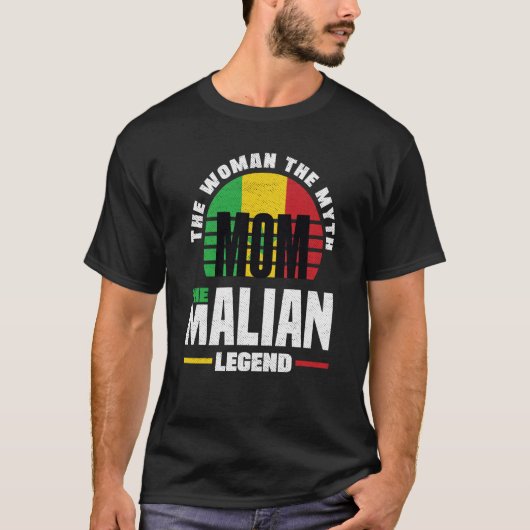 Mali Malian Mali Flag Mütter Day T-Shirt (Vorderseite)