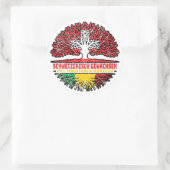 Mali Malisch Malisch Schweizer Baum Wurzel und Sch Runder Aufkleber (Tasche)