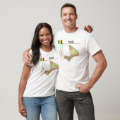 Mali Map + Flag + Titel T - Shirt (Unisex)